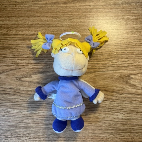 Vtg Rugrats Chuckie, Angelica, and Spike Plush Holiday Bean Bag Friends 1997 - Picture 6 of 13